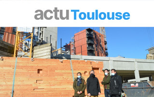 Précurseurs en France, ils construisent à Toulouse une tour de grande hauteur avec du bois