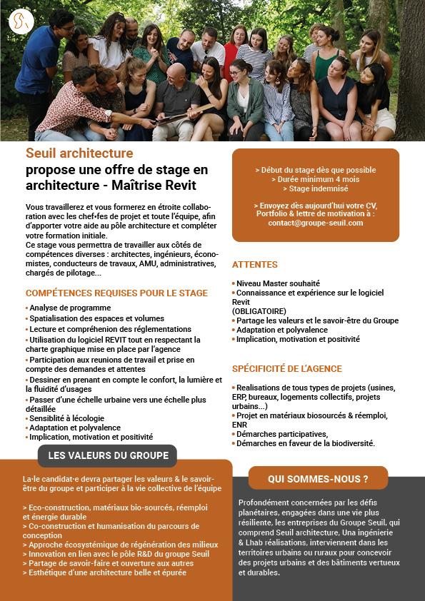 fiche de poste stage architecture toulouse